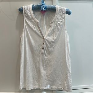Lilly Pulitzer white tank, size small.